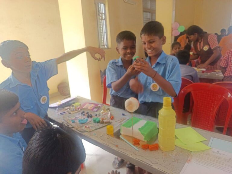 Rangoli artwork at Science Festival
